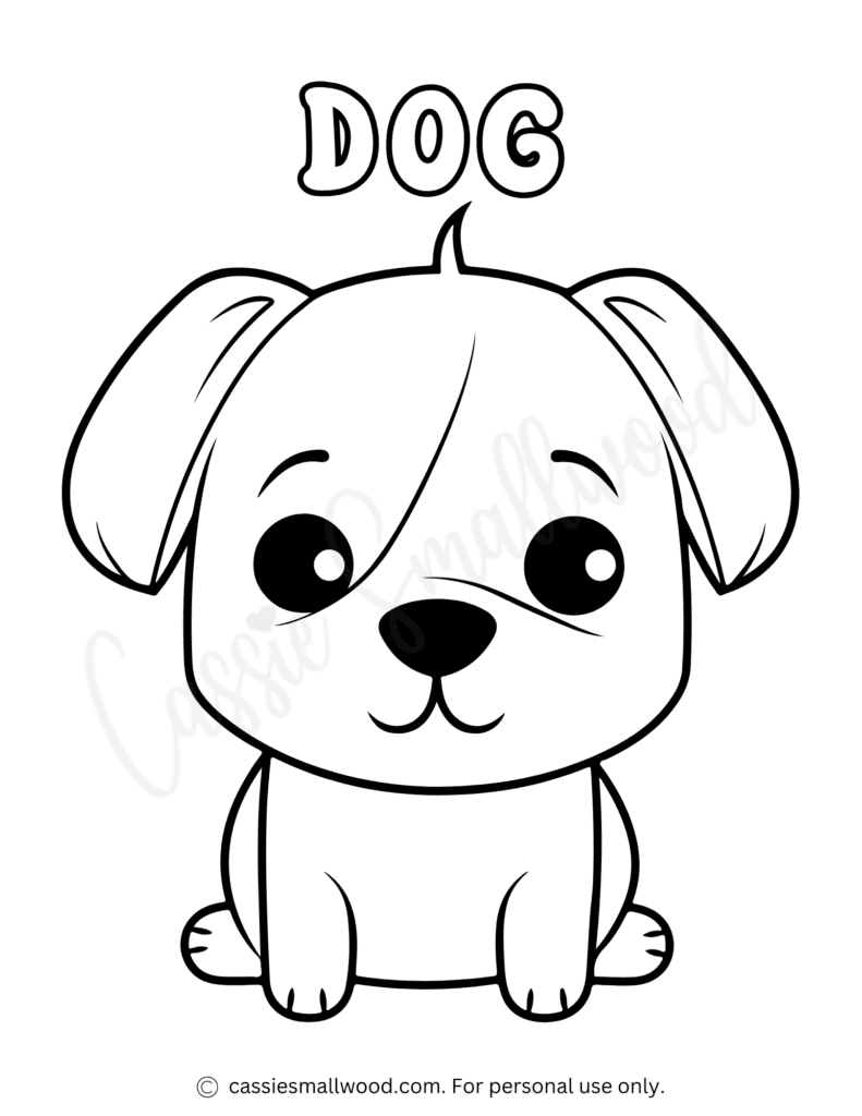 40 Cute Dog Coloring Pages Cassie Smallwood