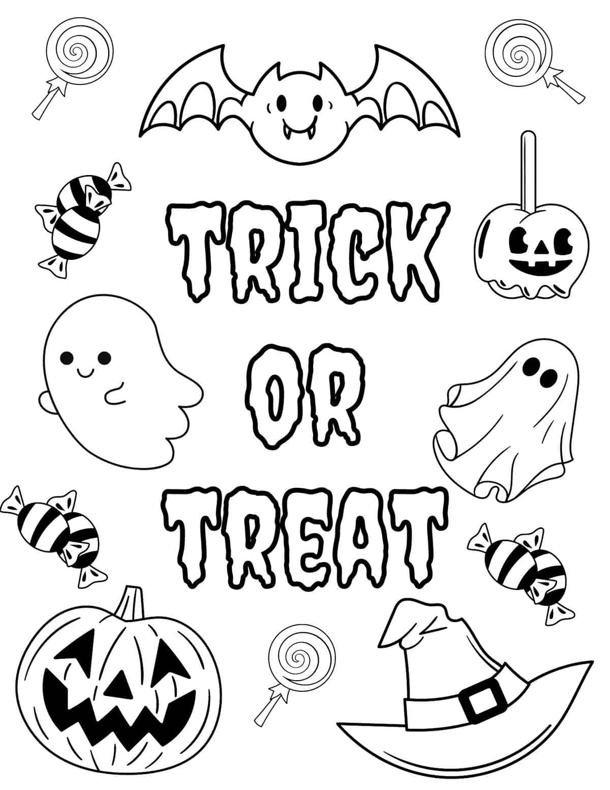 printable halloween coloring pages