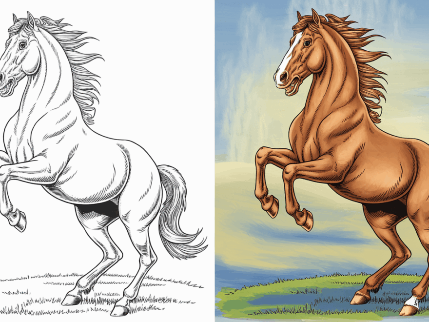 40 Free Printable Horse Coloring Pages