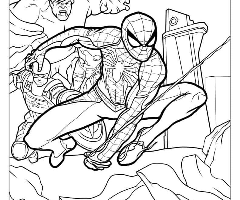 40 Spider Man Coloring Pages Free PDF Printables