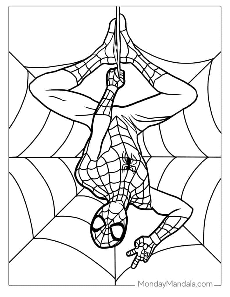 spiderman coloring pages printable