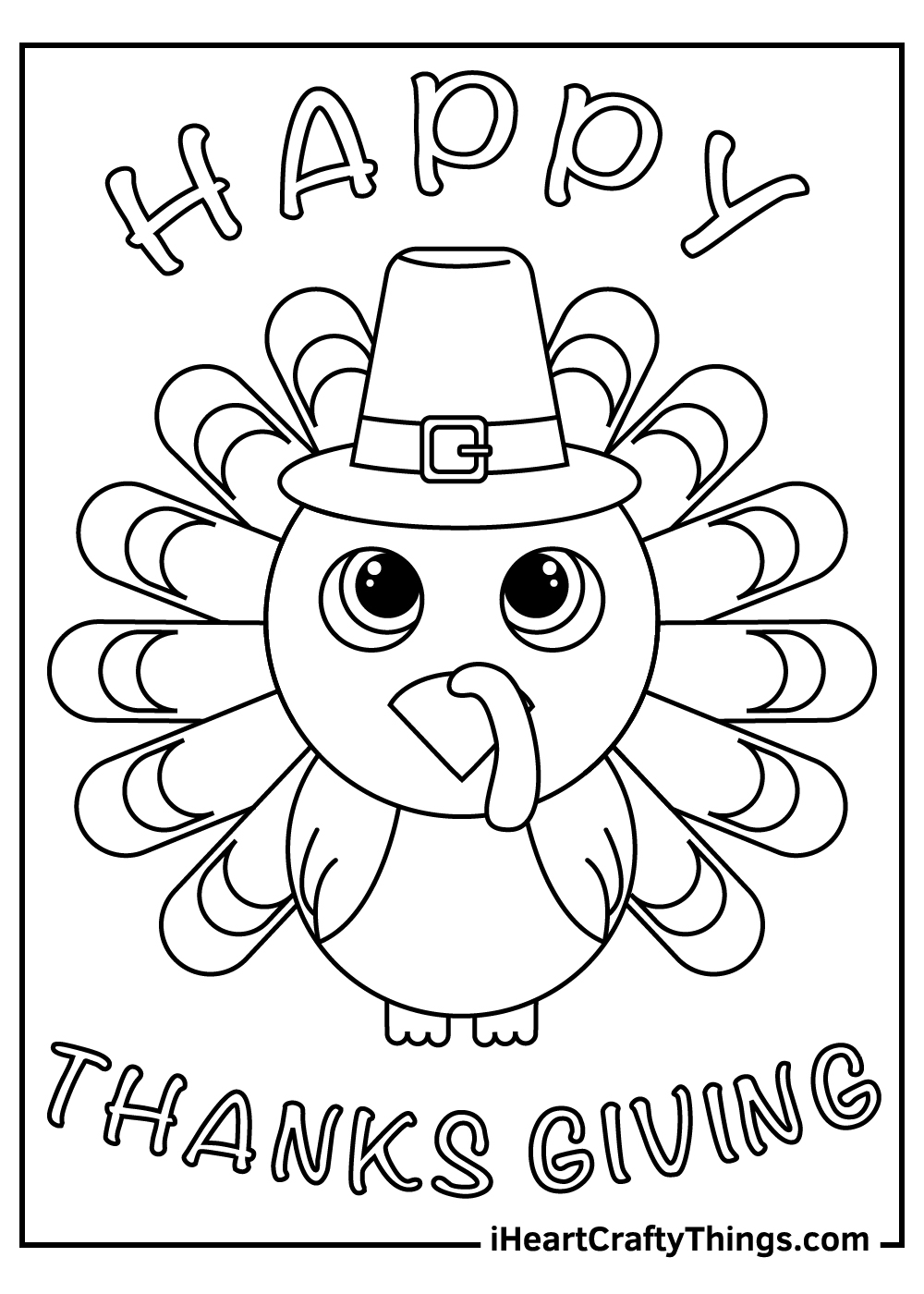 color pages of turkeys printable