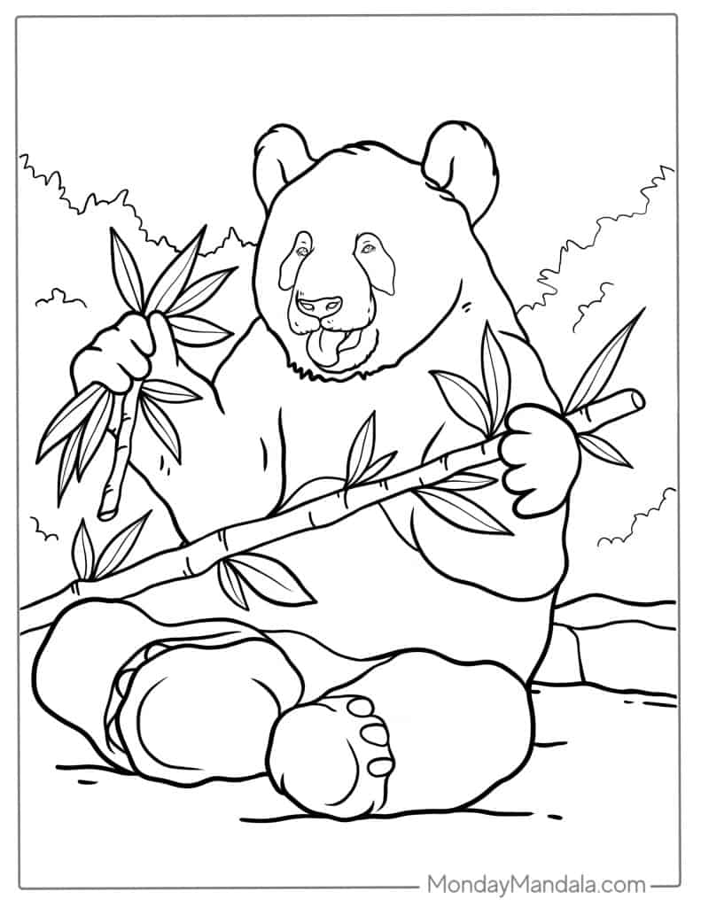 41 Panda Coloring Page Free PDF Printables  41 Panda Coloring Page Free PDF Printables