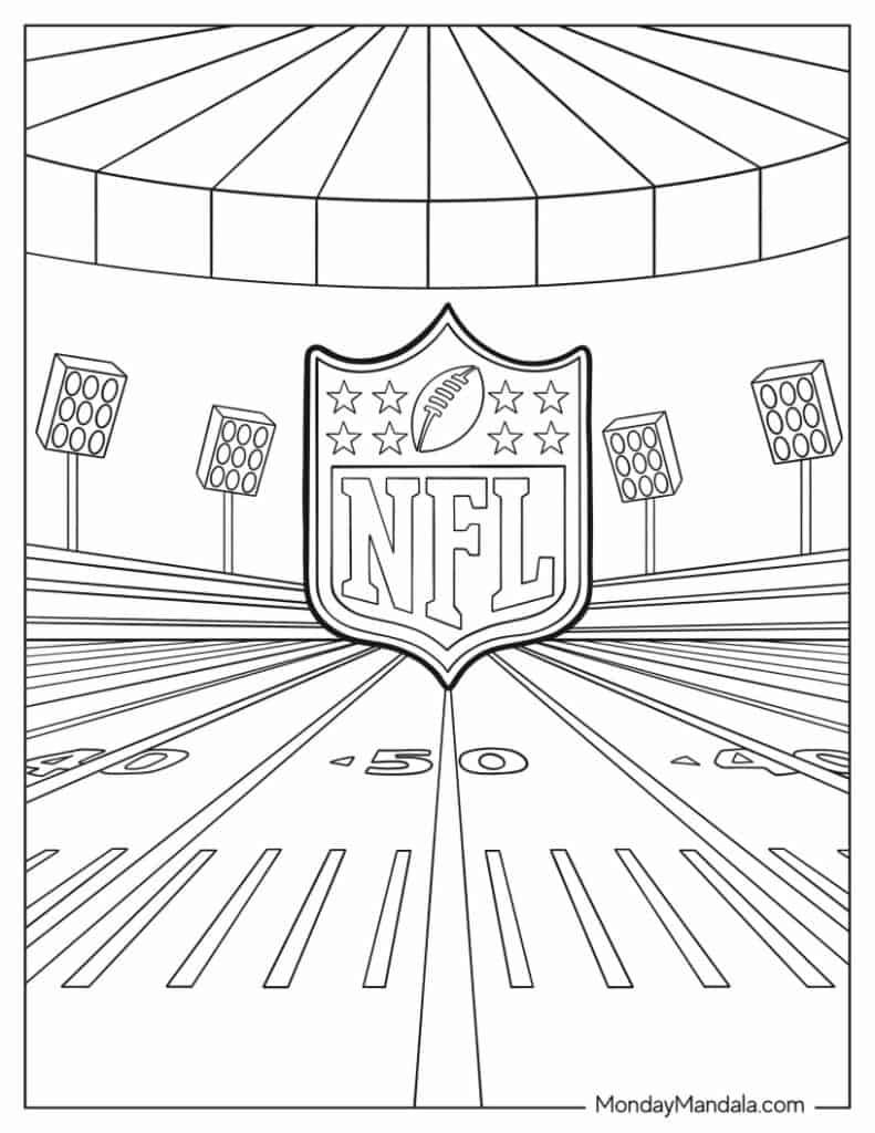american football coloring pages