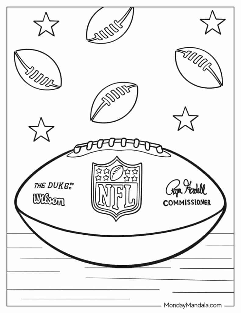 42 Football Coloring Pages Free PDF Printables 