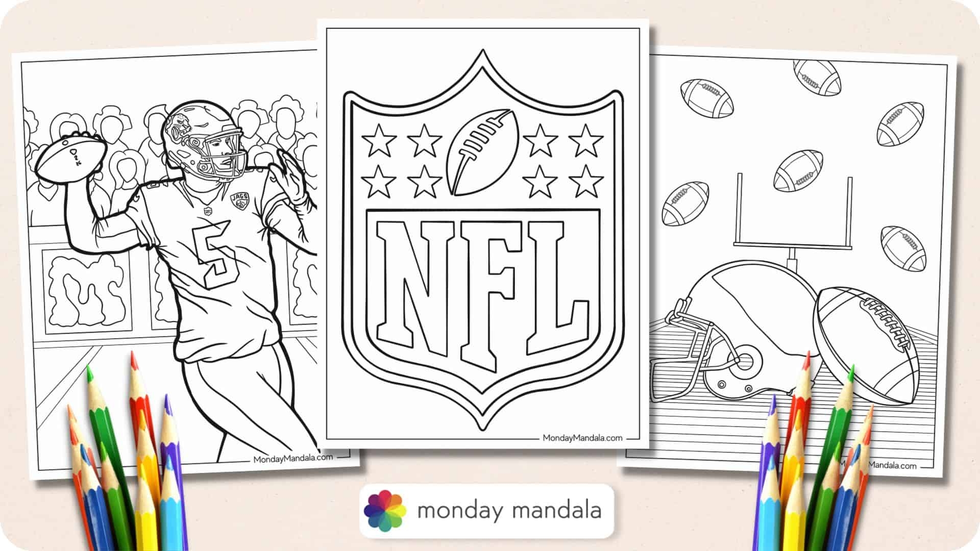 football coloring pages printable