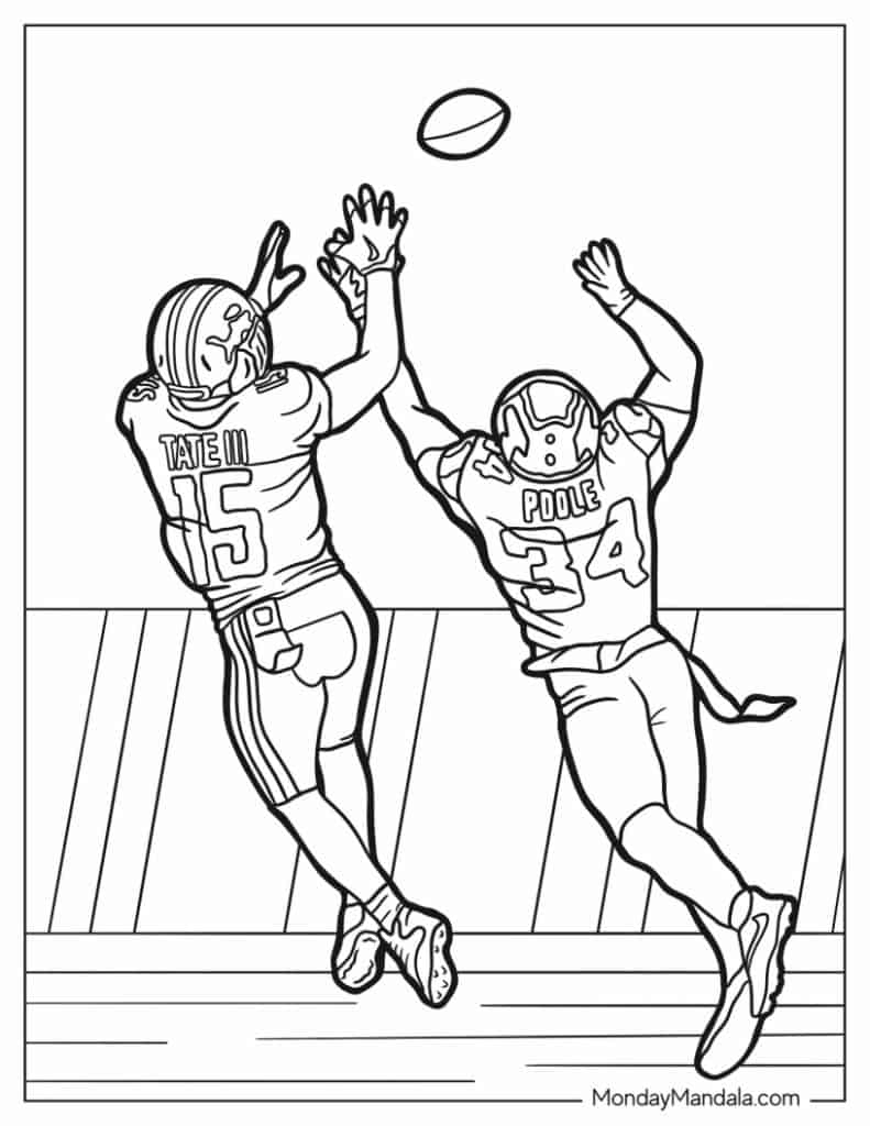 42 Football Coloring Pages Free PDF Printables  42 Football Coloring Pages Free PDF Printables