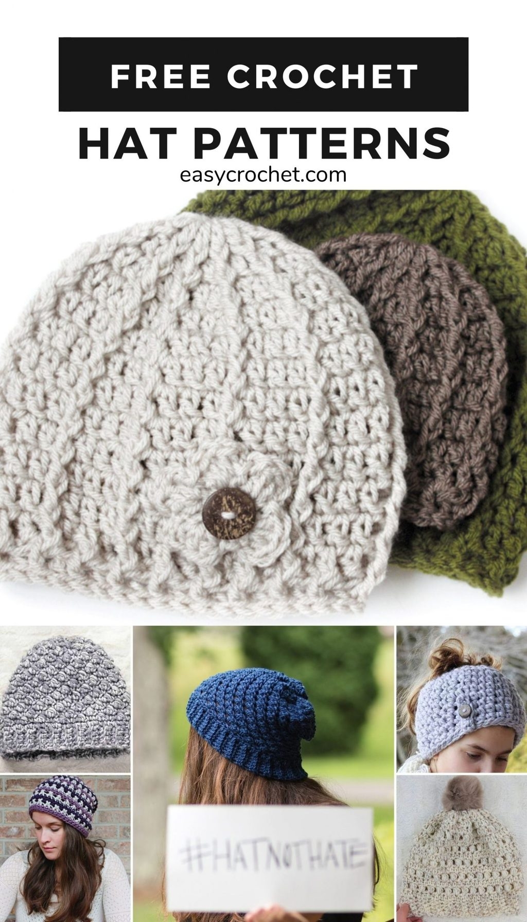 42 Free Beanie And Crochet Hat Patterns Easy Crochet Patterns 42 Free Beanie And Crochet Hat Patterns Easy Crochet Patterns