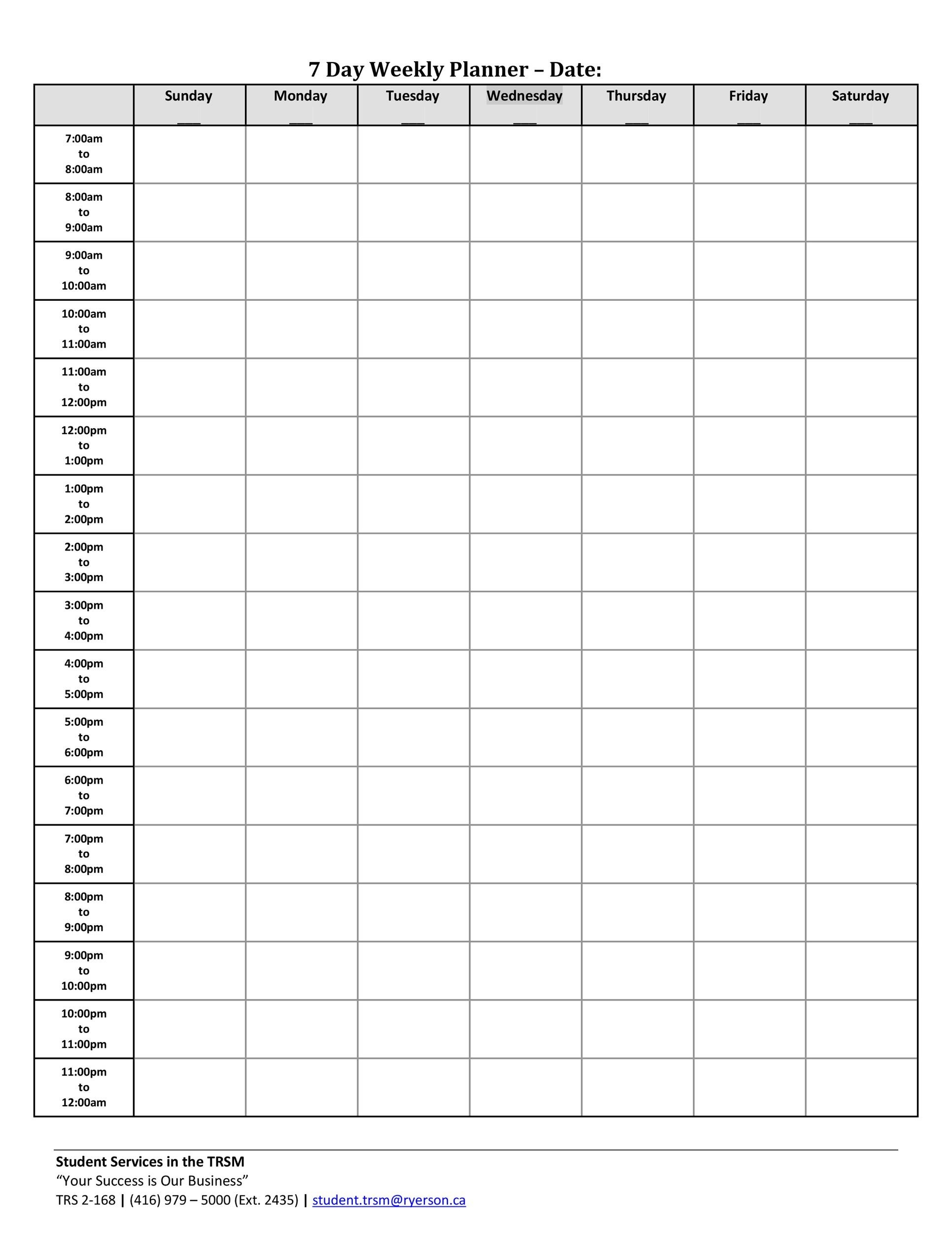 hour by hour schedule printable hour by hour schedule printable