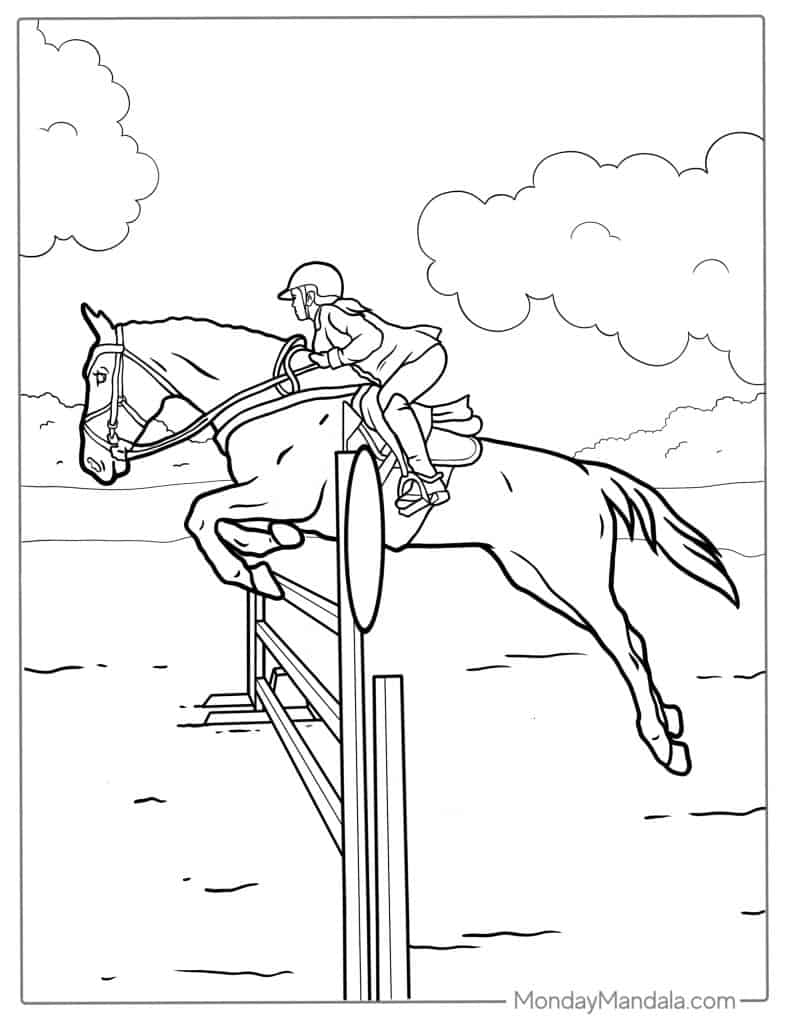 horse printable coloring pages