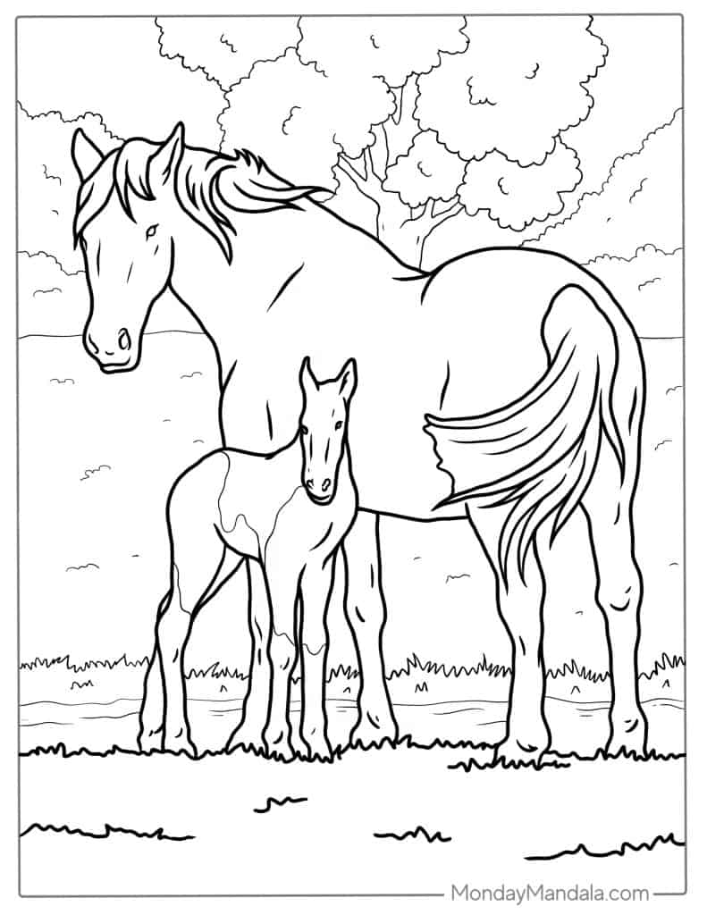 44 Horse Coloring Pages Free PDF Printables  44 Horse Coloring Pages Free PDF Printables