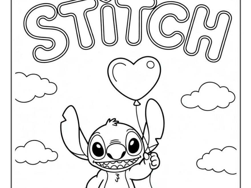 44 Stitch Coloring Pages Smooth Draw