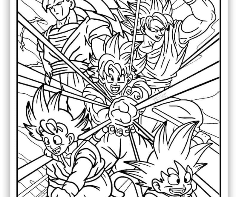 45 Dragon Ball Z Coloring Pages Free PDF Printables Simply Love Coloring
