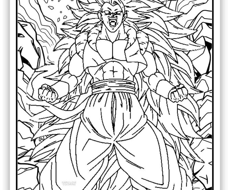 45 Dragon Ball Z Coloring Pages Free PDF Printables Simply Love Coloring