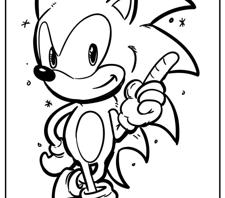 45 Sonic Coloring Pages 100 Free Printable PDF Sheets