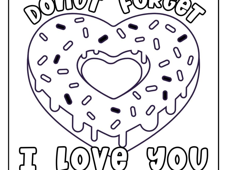 46 I Love You Coloring Pages Free PDF Printables