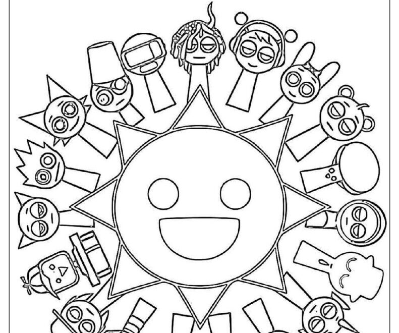46 Sprunki Coloring Pages Free PDF To Print Woo Coloring