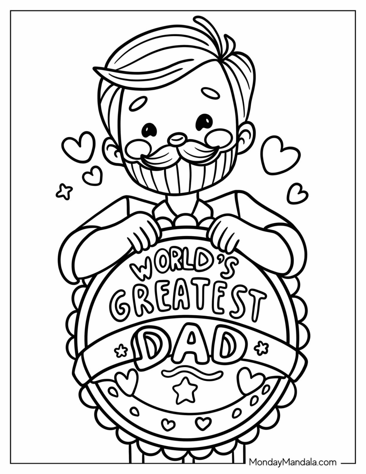 48 Father s Day Coloring Pages Free PDF Printables  48 Father s Day Coloring Pages Free PDF Printables