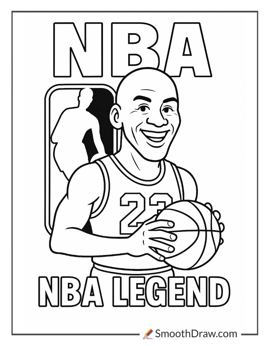 48 Michael Jordan Coloring Pages Smooth Draw 48 Michael Jordan Coloring Pages Smooth Draw