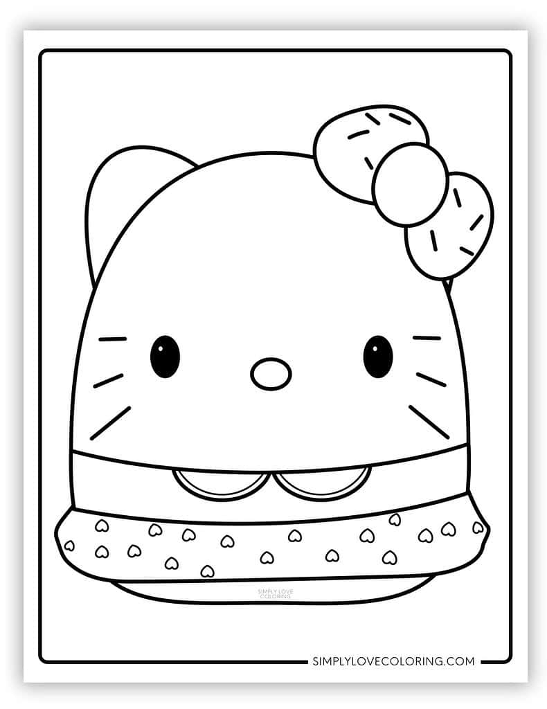 48 Squishmallow Sanrio Coloring Pages Free PDF Printables Simply Love Coloring