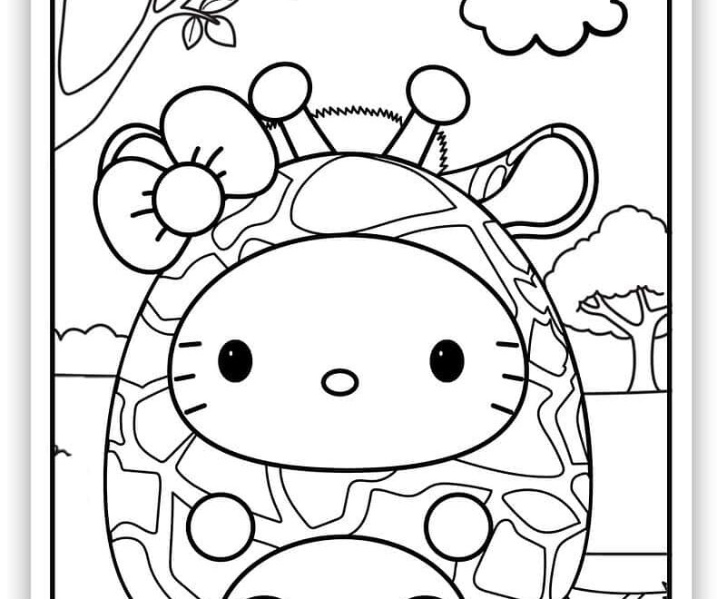 48 Squishmallow Sanrio Coloring Pages Free PDF Printables Simply Love Coloring