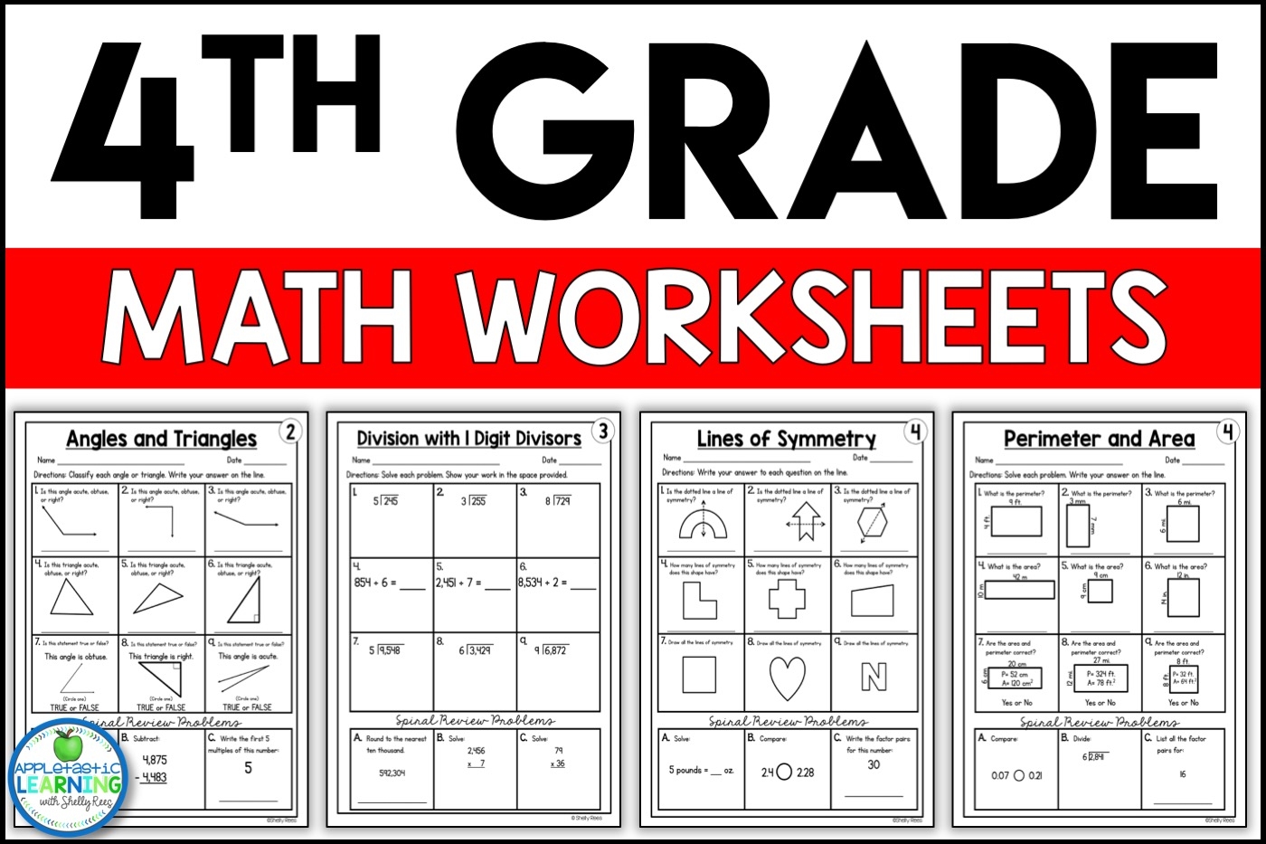 grade 4 math worksheets pdf free download