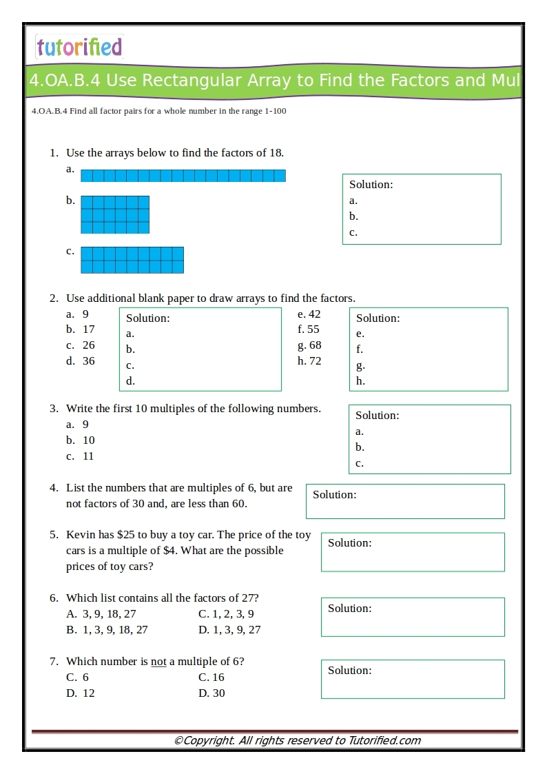 common core math worksheets