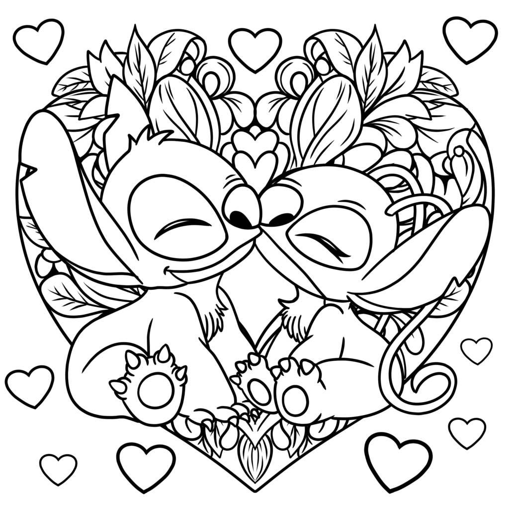 printable lilo and stitch coloring pages
