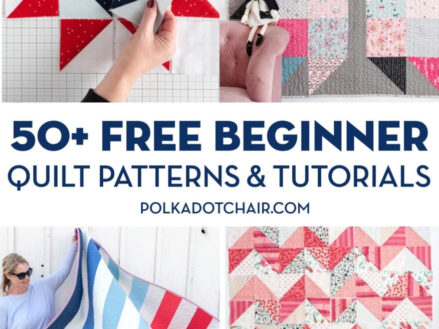 50 Easy Beginner Quilt Patterns Free Tutorials Polka Dot Chair