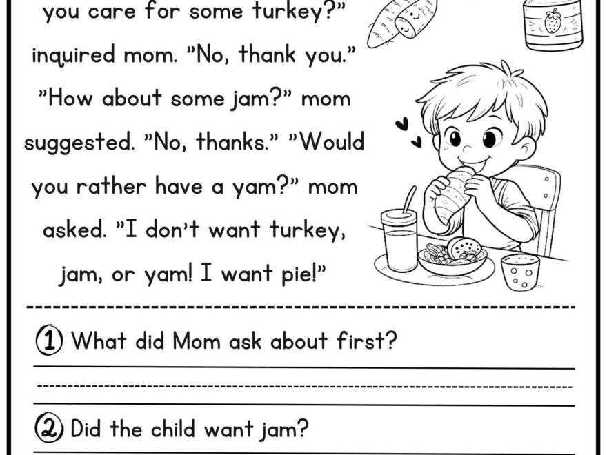 50 Kindergarten 1st Grade Reading Comprehension Passages Worksheets Sentences Reading Worksheet Fluency Worksheet English Learing Set 1 Etsy