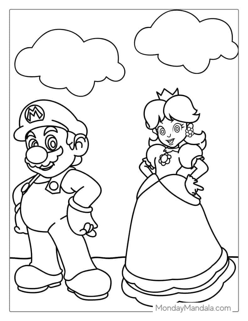 mario coloring pages printable mario coloring pages printable