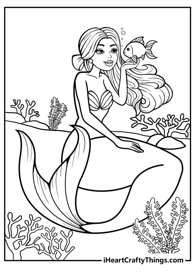 50 Mermaid Coloring Pages Free To Download PDF Printables 50 Mermaid Coloring Pages Free To Download PDF Printables