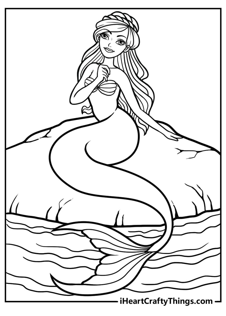50 Mermaid Coloring Pages Free To Download PDF Printables  50 Mermaid Coloring Pages Free To Download PDF Printables