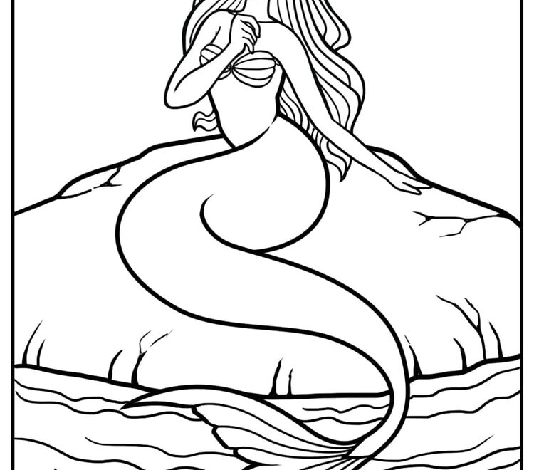50 Mermaid Coloring Pages Free To Download PDF Printables