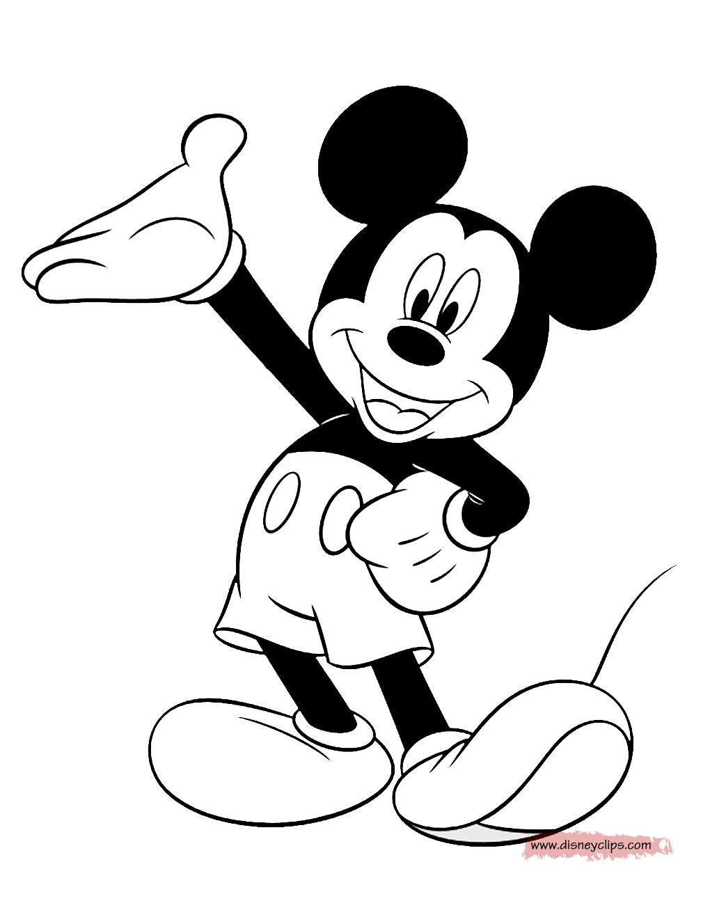 50 Page Mickey Mouse Coloring Book Etsy