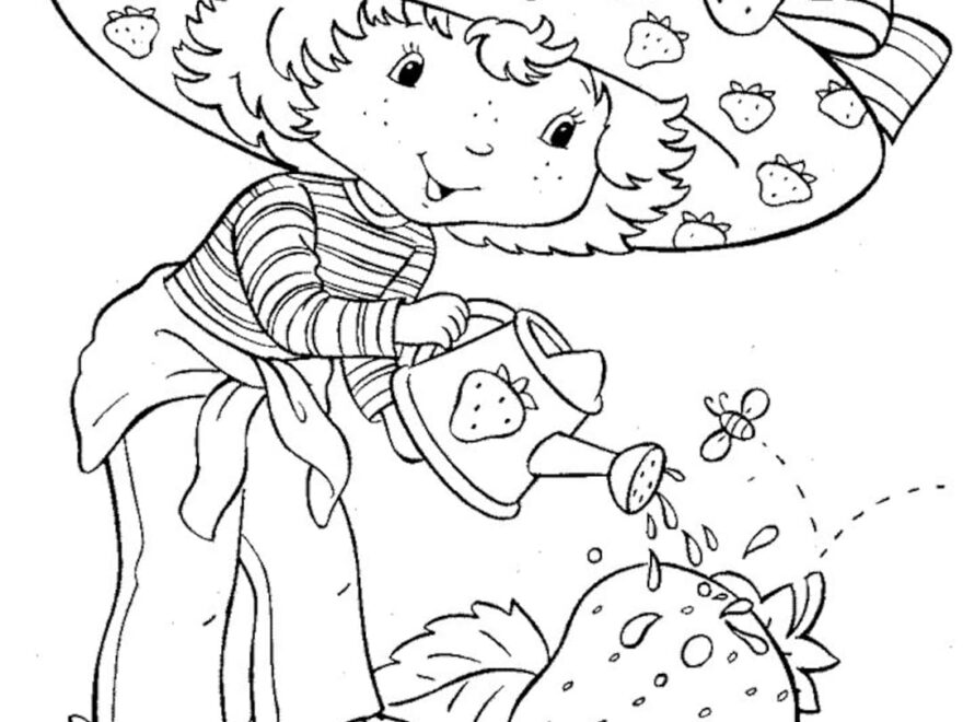 50 Pages Strawberry Shortcake Coloring Book Etsy