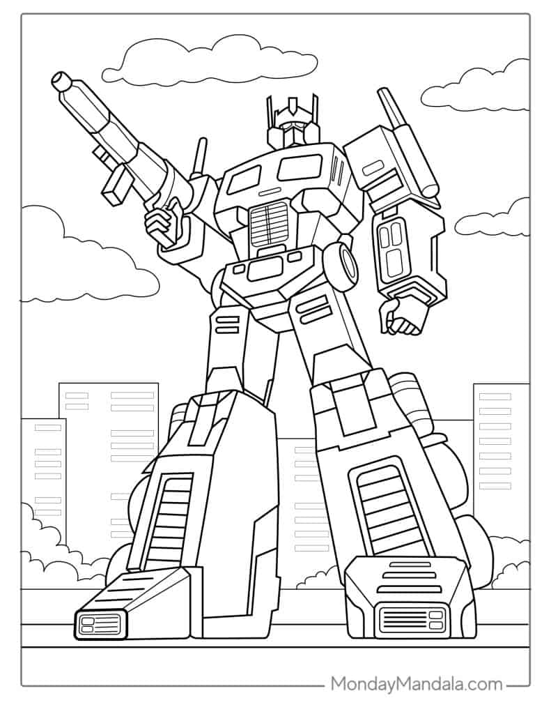 printable transformers coloring pages