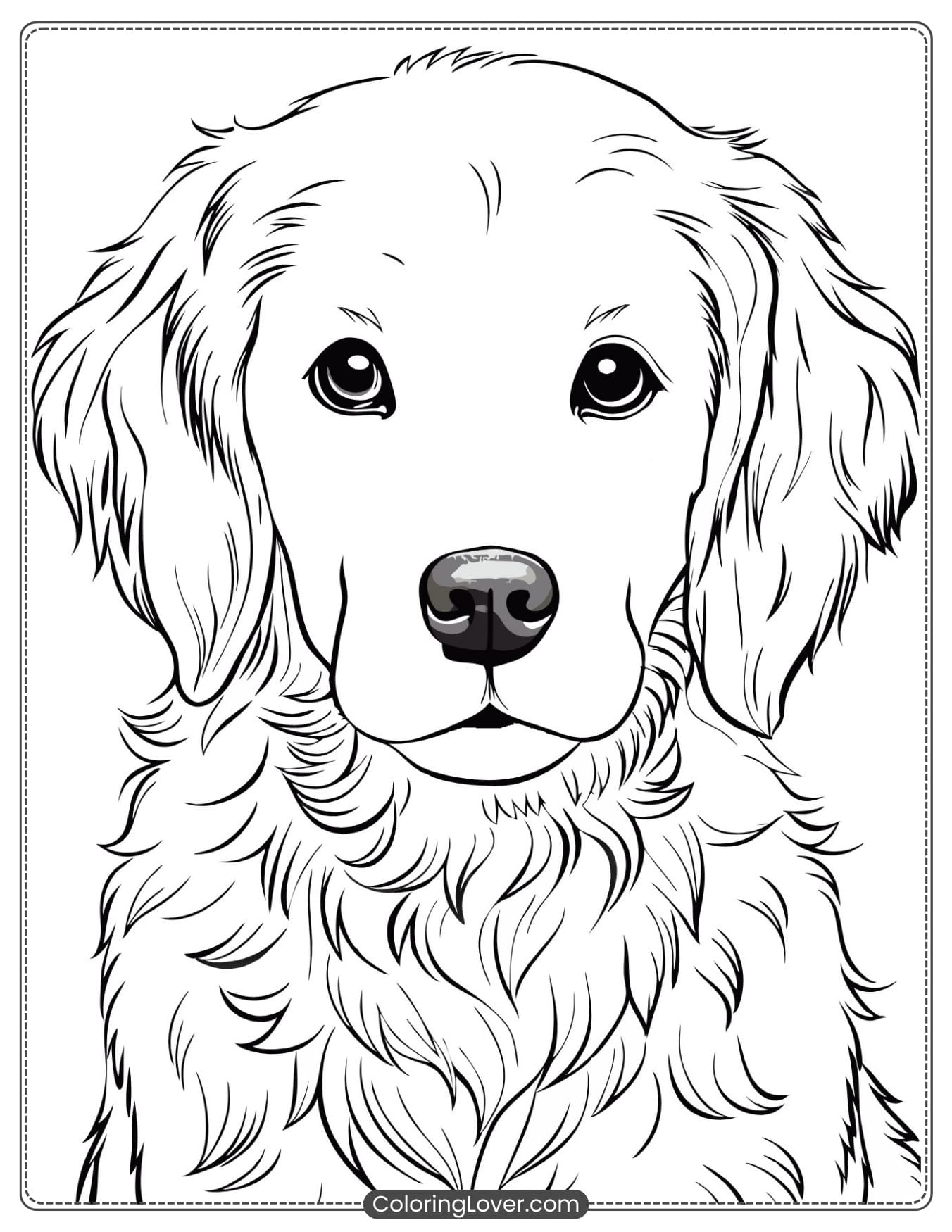 puppy printable coloring pages
