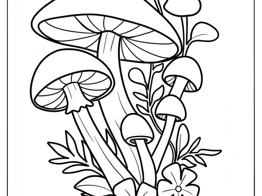 56 Mushroom Coloring Pages Free PDF Printables