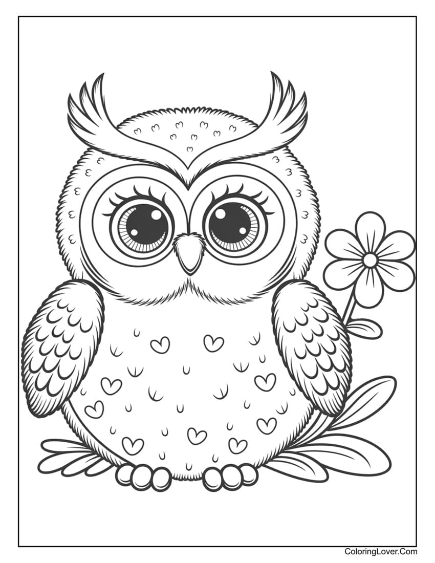 printable easy cute coloring pages