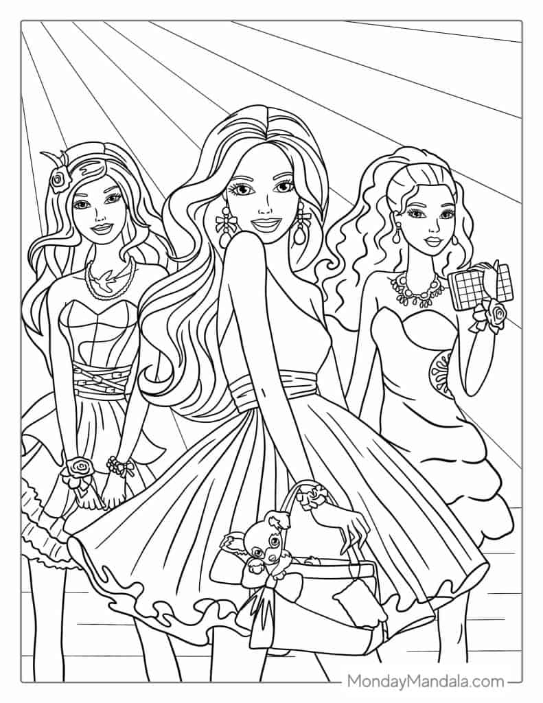 58 Barbie Coloring Pages Free PDF Printables  58 Barbie Coloring Pages Free PDF Printables