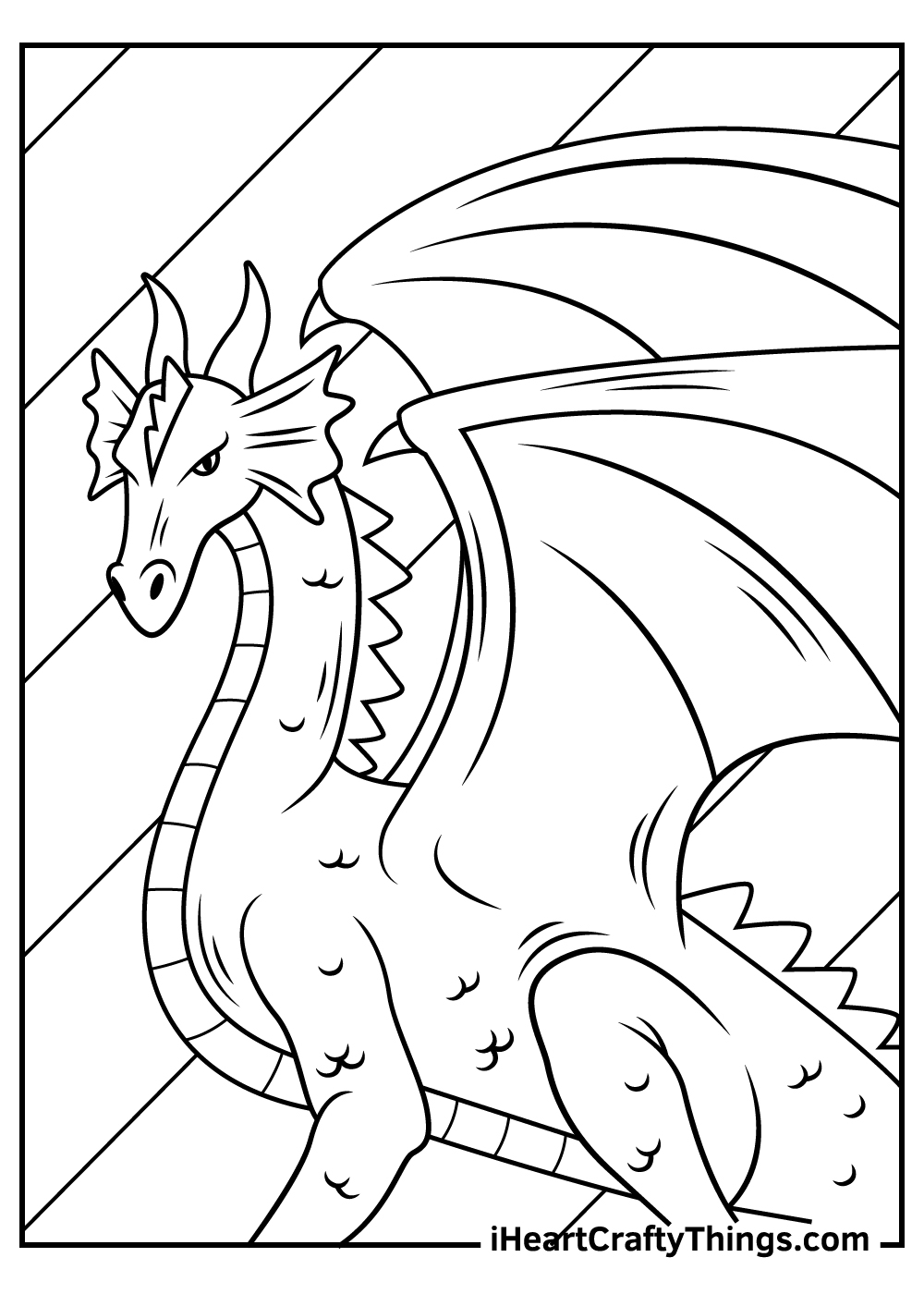 printable coloring pages of dragons