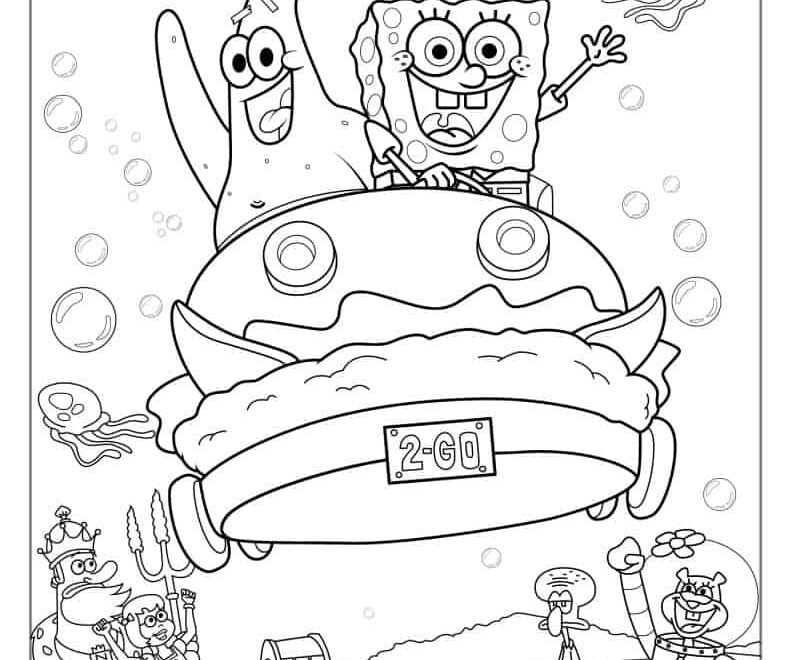 58 SpongeBob Coloring Pages Free PDF Printables