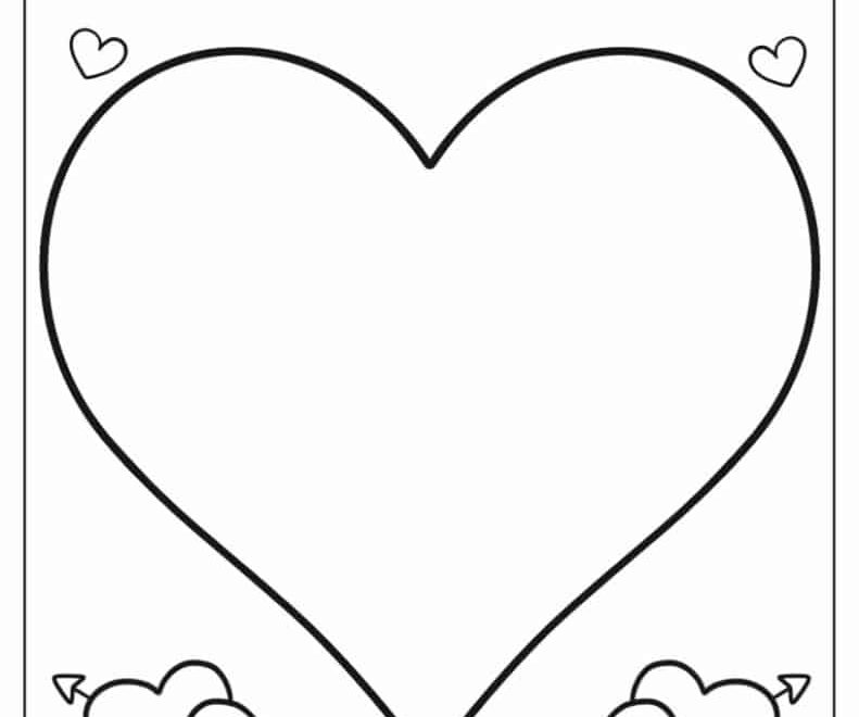 60 Heart Coloring Pages Free PDF Printables