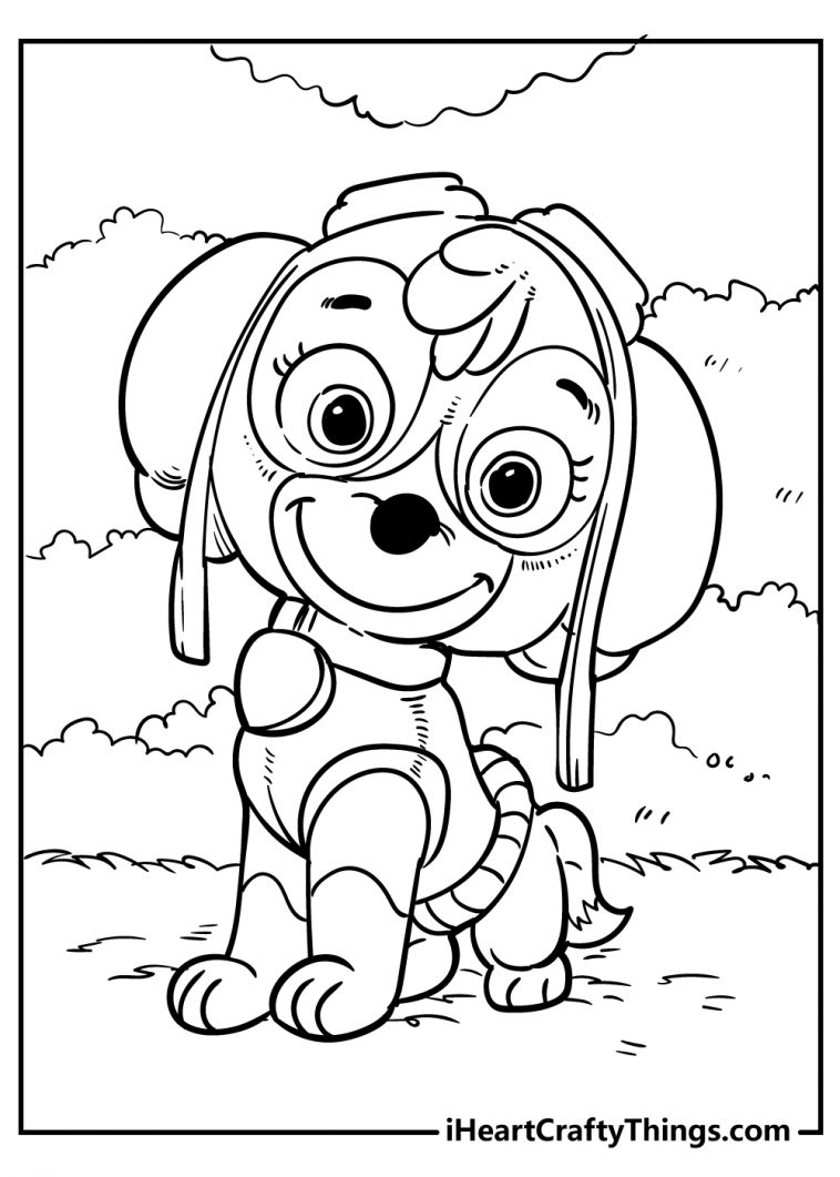 paw patrol color pages