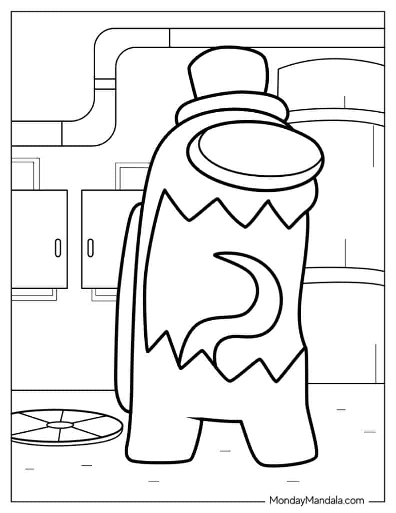 among us coloring pages