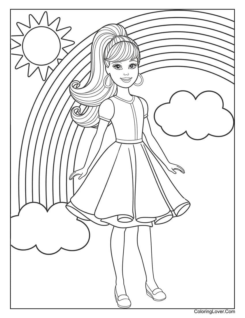 66 Barbie Coloring Pages Free Printables For Girls  66 Barbie Coloring Pages Free Printables For Girls