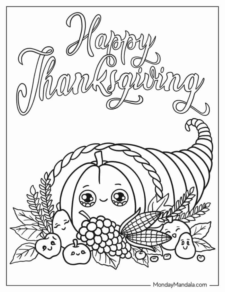 67 Thanksgiving Coloring Pages Free PDF Printables  67 Thanksgiving Coloring Pages Free PDF Printables