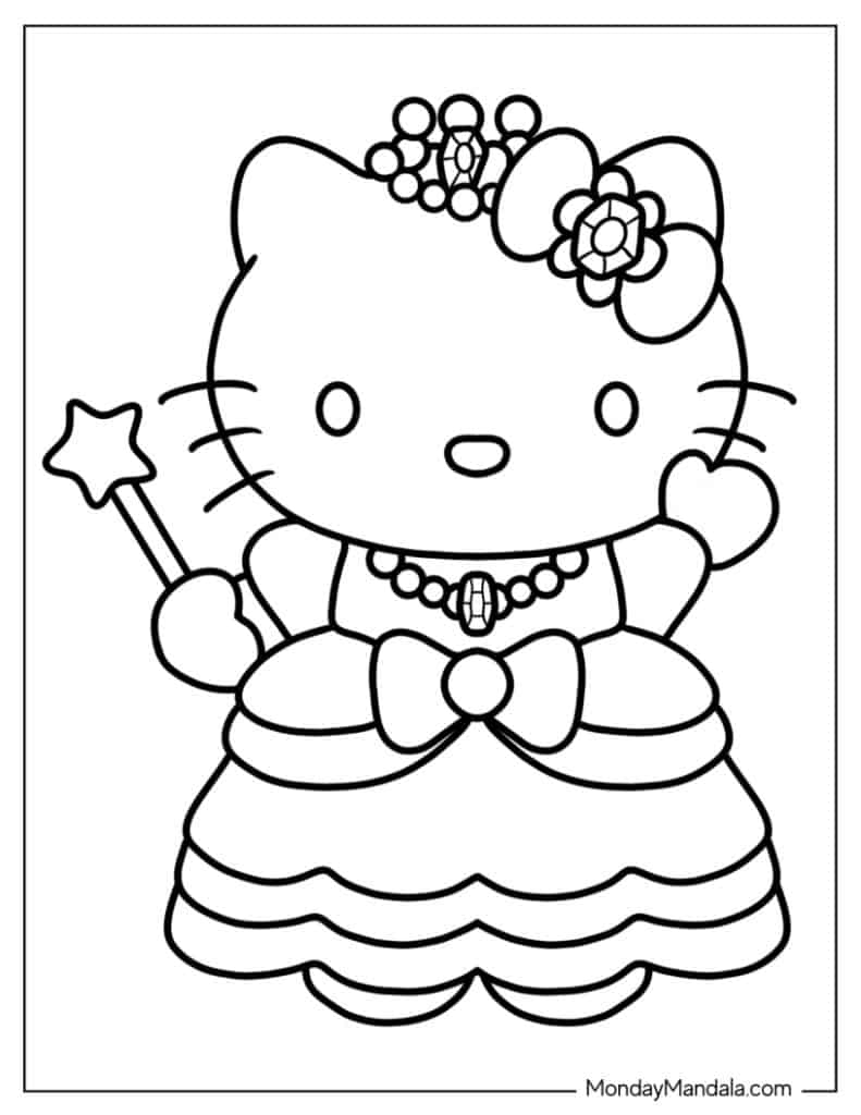 68 Hello Kitty Coloring Pages Free PDF Printables 