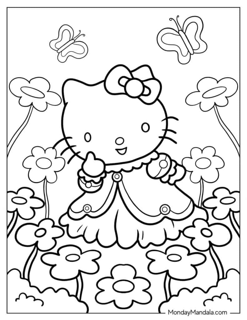 68 Hello Kitty Coloring Pages Free PDF Printables  68 Hello Kitty Coloring Pages Free PDF Printables